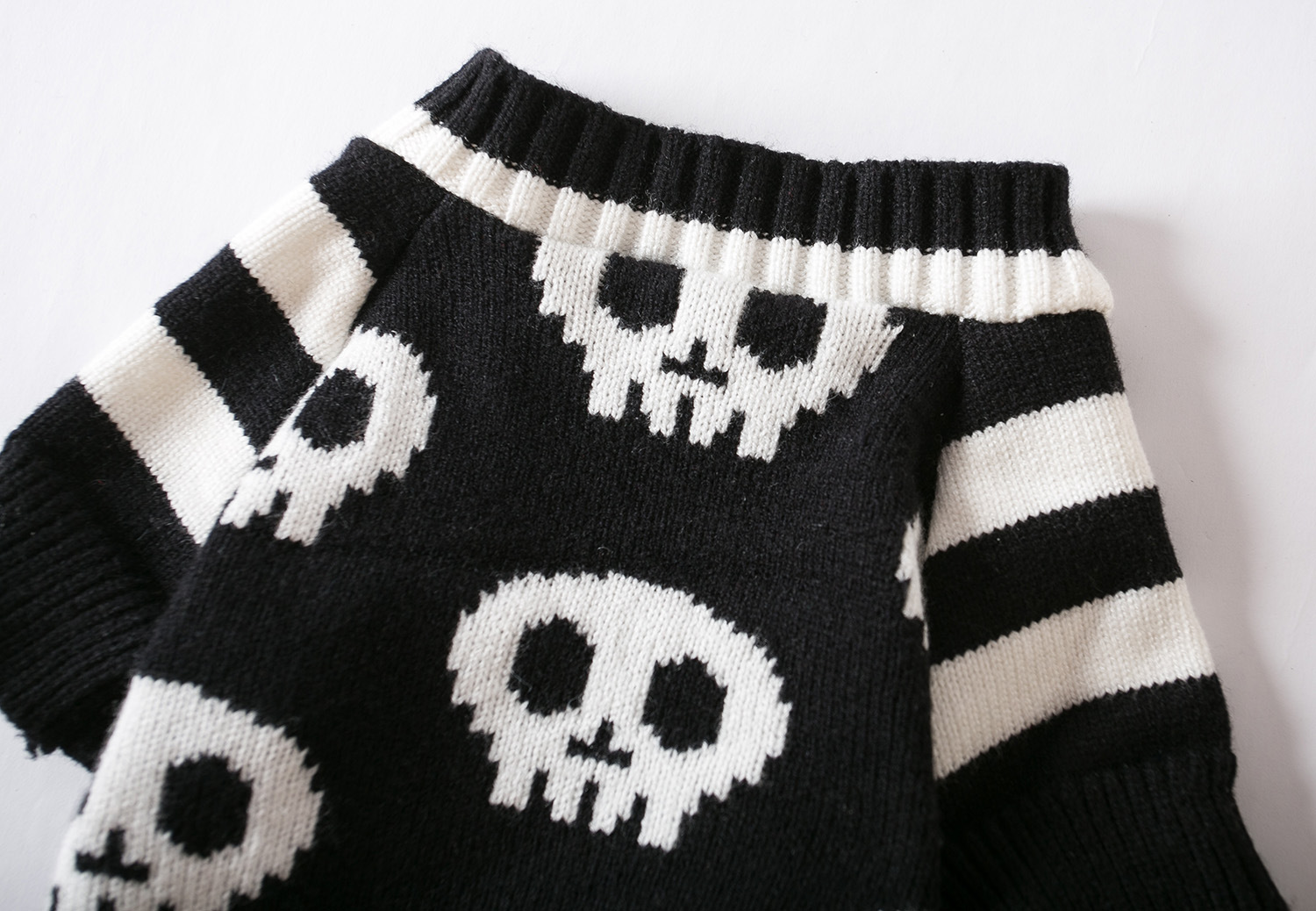 Skull Pattern Halloween Dog Sweater Knit Pet Costume for Dogs